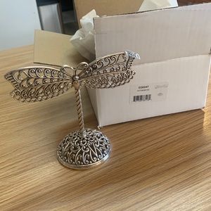 Brighton silver plated dragonfly earring holder